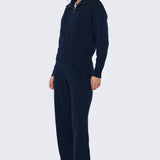 Half Zip Knit Jumper - Navy