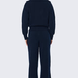 Half Zip Knit Jumper - Navy