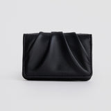 Pleated Card Holder - Black