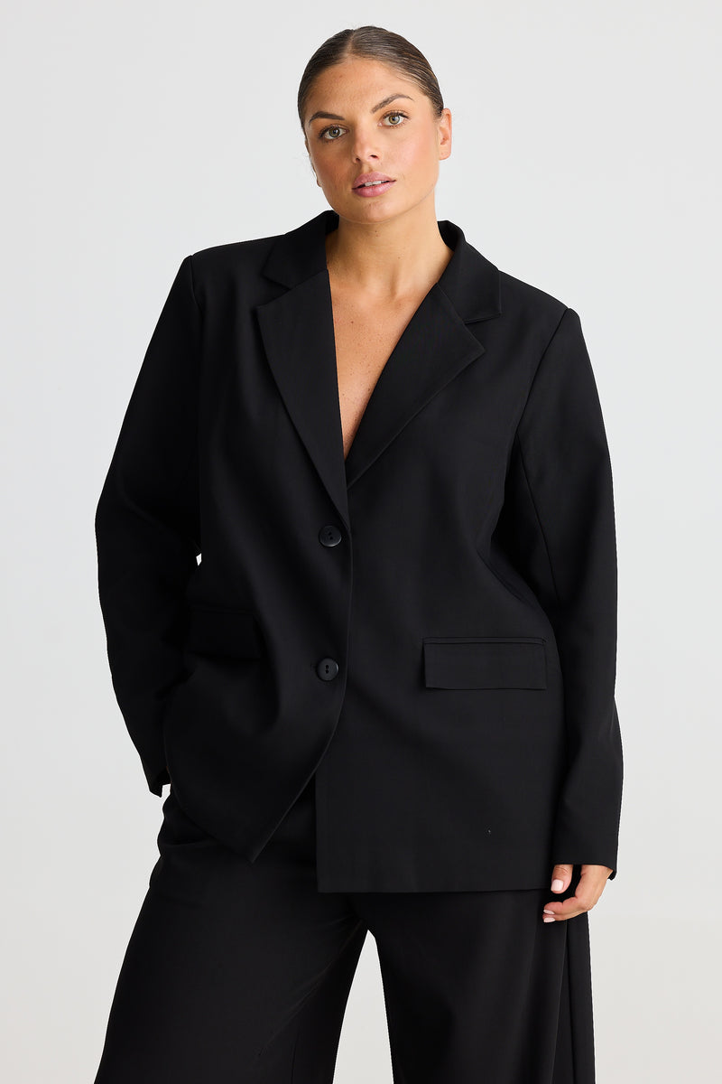 Core Relaxed Blazer - Black – Serafina