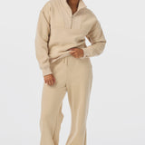 Half Zip Jumper - Sandstone