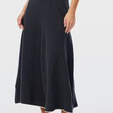 Knit Midi Skirt - Charcoal