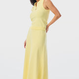 Knit Polo Tank - Limoncello