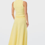 Knit Polo Tank - Limoncello