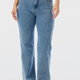 Straight Leg Jeans - Blue Wash