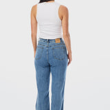 Straight Leg Jeans - Blue Wash