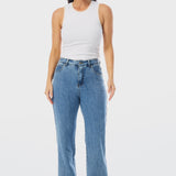 Straight Leg Jeans - Blue Wash