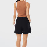 Tailored Cuff Shorts - Black