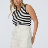 Denim Patch Pocket Shorts - White
