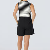 Pleat Front Shorts - Black