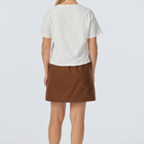 Scoop Neck T-Shirt - White (Pre Order)