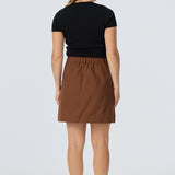 V Neck Short Sleeve Knit Top - Black