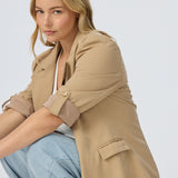Adjustable Sleeve Blazer - Biscotti