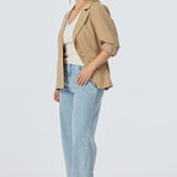 Adjustable Sleeve Blazer - Biscotti