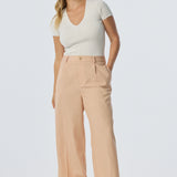 V Neck Short Sleeve Knit Top - White