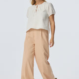 Adjustable Waist Pants - Dusty Peach