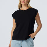 Cap Sleeve Jersey Tank - Black