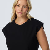 Cap Sleeve Jersey Tank - Black