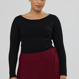 Wrap Midi Skirt - Mulberry