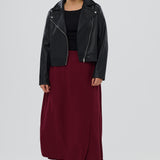 Wrap Midi Skirt - Mulberry