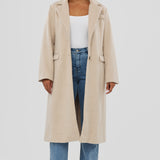 Tailored Coat - Almond