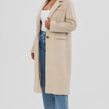 Tailored Coat - Almond