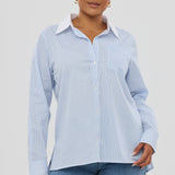 Pocket Shirt - Blue Stripe