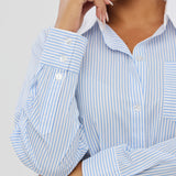 Pocket Shirt - Blue Stripe