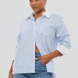 Pocket Shirt - Blue Stripe