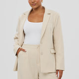 Tailored Blazer - Oatmeal