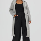 Tailored Coat - Grey Marl