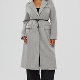 Tailored Coat - Grey Marl