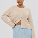 Knit Cardigan - Almond