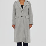 Tailored Coat - Grey Marl