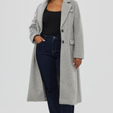 Tailored Coat - Grey Marl