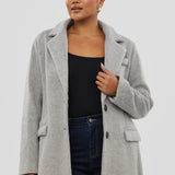 Tailored Coat - Grey Marl