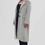 Tailored Coat - Grey Marl