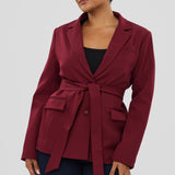 Tailored Blazer - Mulberry