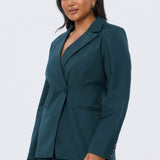 Asymmetric Blazer - Emerald