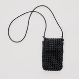 Woven Crossbody Bag - Black