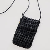 Woven Crossbody Bag - Black