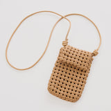 Woven Crossbody Bag - Tan