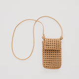 Woven Crossbody Bag - Tan