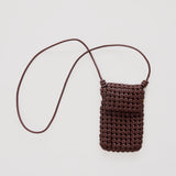 Woven Crossbody Bag - Chocolate