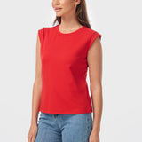 Cap Sleeve Jersey Tank - Raspberry