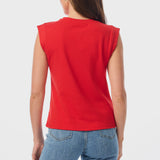 Cap Sleeve Jersey Tank - Raspberry