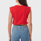 Cap Sleeve Jersey Tank - Raspberry