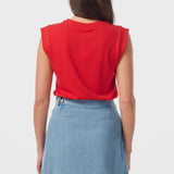 Wrap Mini Skirt - Mid Blue Wash