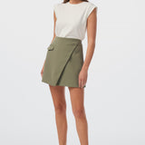 Wrap Mini Skirt - Khaki
