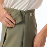 Wrap Mini Skirt - Khaki